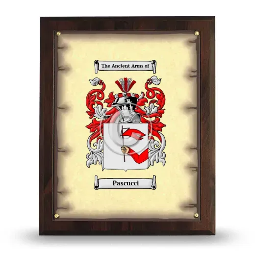 Pascucci Coat of Arms Plaque