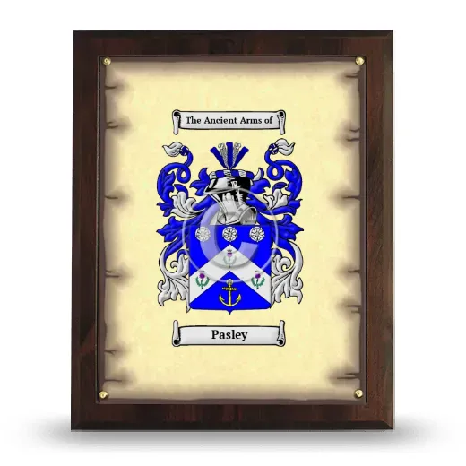 Pasley Coat of Arms Plaque