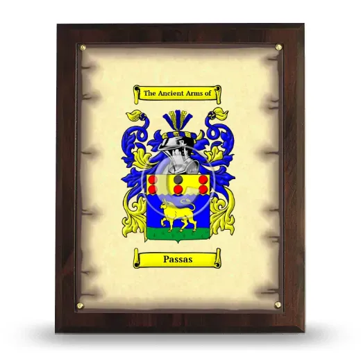 Passas Coat of Arms Plaque