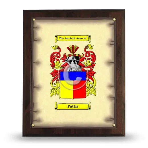 Pattis Coat of Arms Plaque