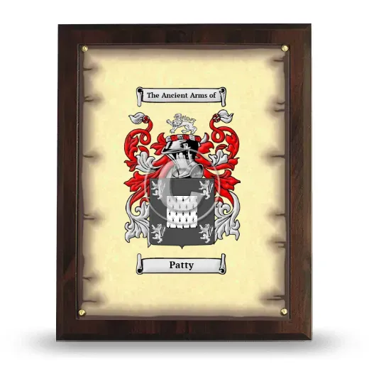 Patty Coat of Arms Plaque