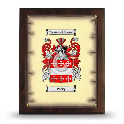Pecky Coat of Arms Plaque