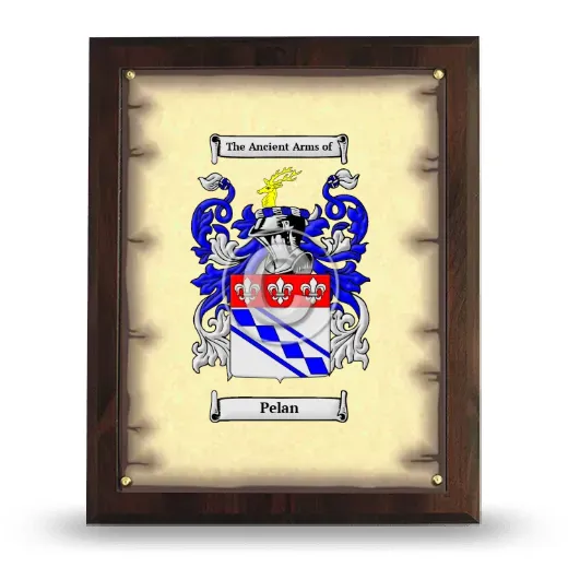 Pelan Coat of Arms Plaque
