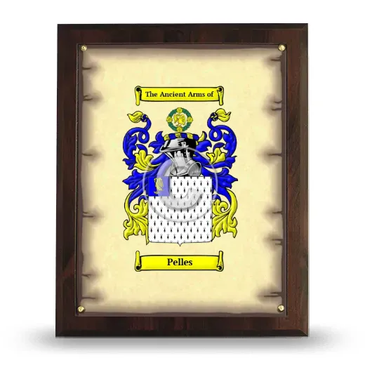 Pelles Coat of Arms Plaque