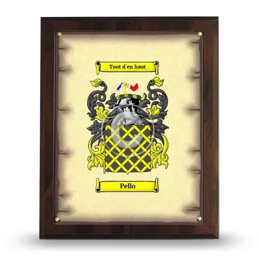 Pello Coat of Arms Plaque