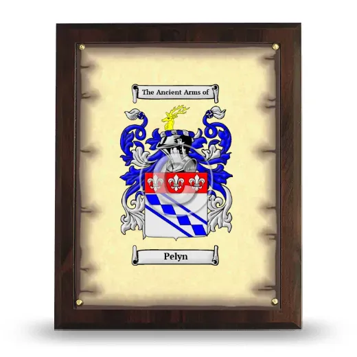 Pelyn Coat of Arms Plaque