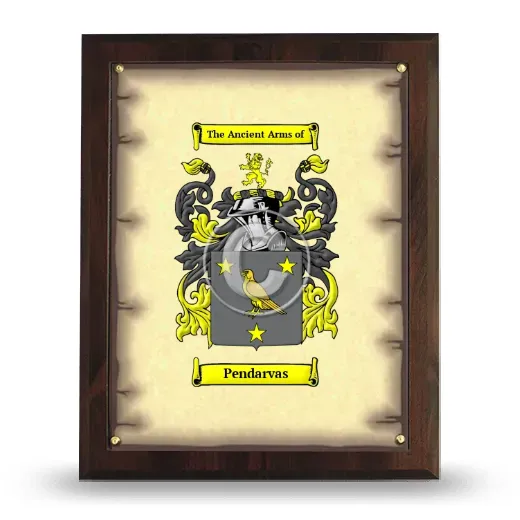 Pendarvas Coat of Arms Plaque