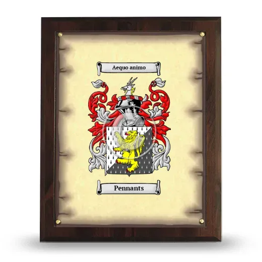 Pennants Coat of Arms Plaque