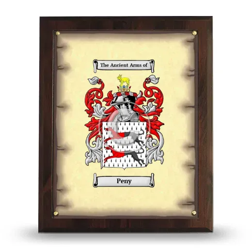 Peny Coat of Arms Plaque