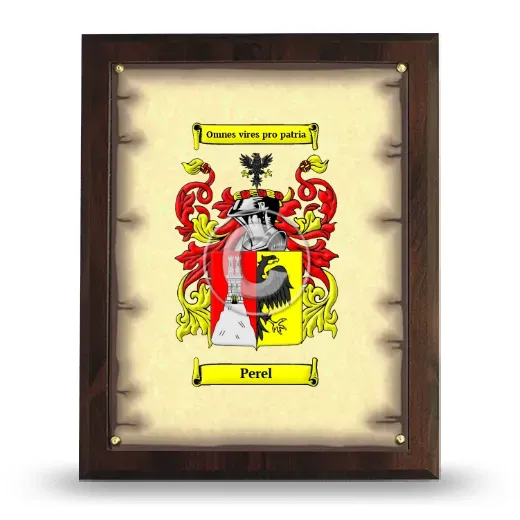 Perel Coat of Arms Plaque