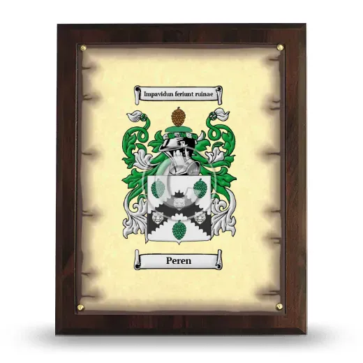 Peren Coat of Arms Plaque