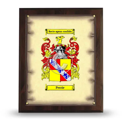 Perrie Coat of Arms Plaque