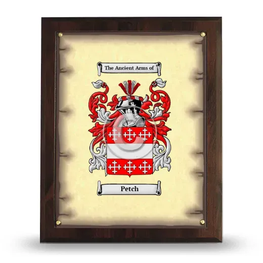 Petch Coat of Arms Plaque