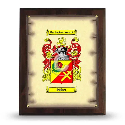 Picher Coat of Arms Plaque
