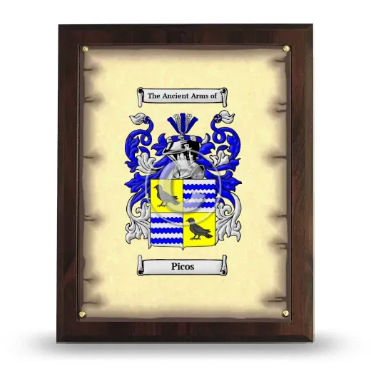 Picos Coat of Arms Plaque