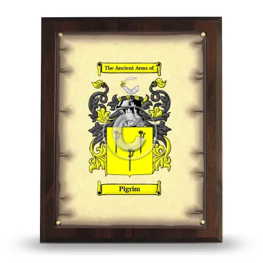 Pigrim Coat of Arms Plaque