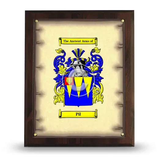 Pil Coat of Arms Plaque