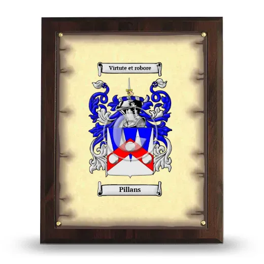 Pillans Coat of Arms Plaque