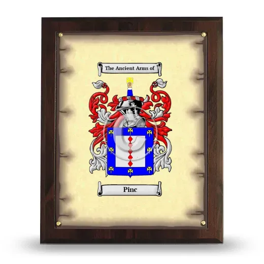Pinc Coat of Arms Plaque