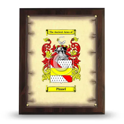 Pinnel Coat of Arms Plaque