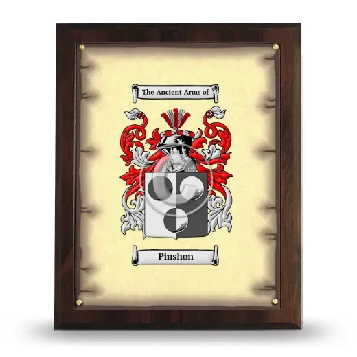 Pinshon Coat of Arms Plaque