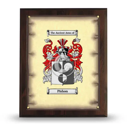 Pishon Coat of Arms Plaque