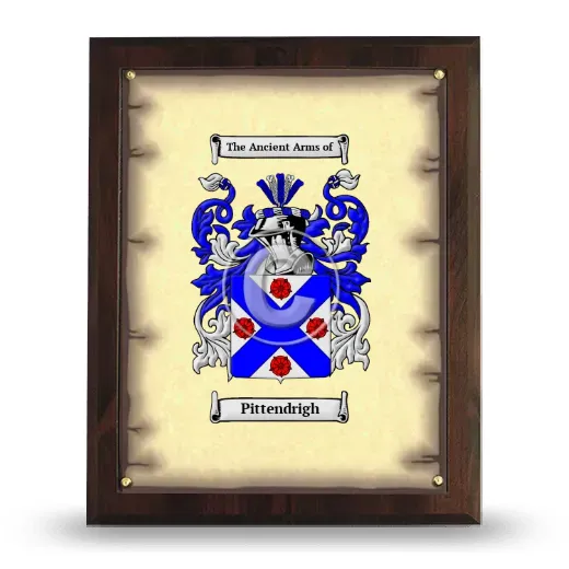 Pittendrigh Coat of Arms Plaque