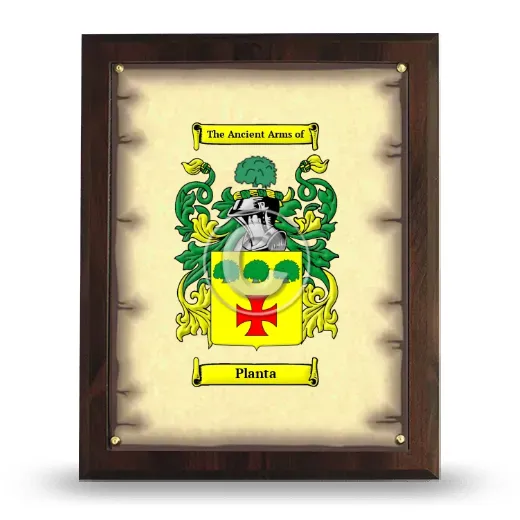 Planta Coat of Arms Plaque