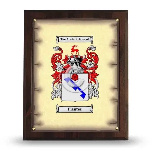 Plantes Coat of Arms Plaque