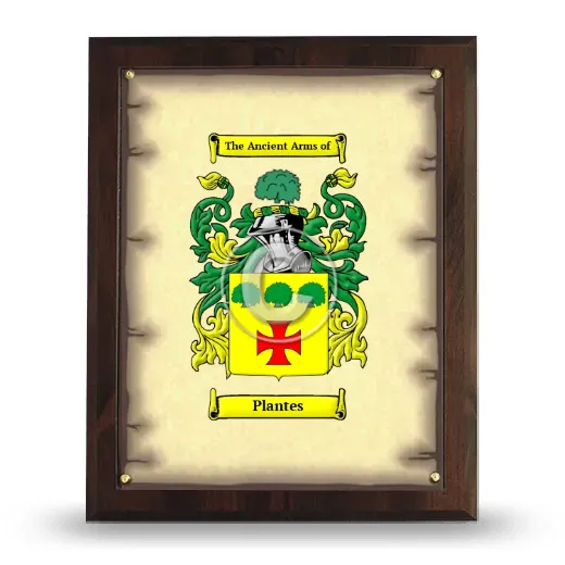 Plantes Coat of Arms Plaque