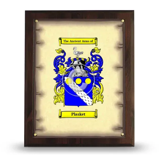 Plasket Coat of Arms Plaque