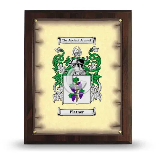 Platner Coat of Arms Plaque