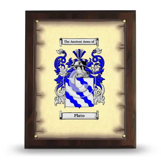 Plato Coat of Arms Plaque