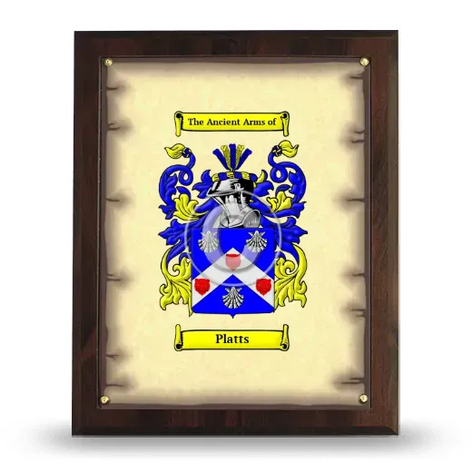 Platts Coat of Arms Plaque