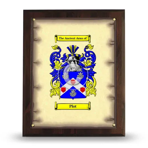 Plot Coat of Arms Plaque