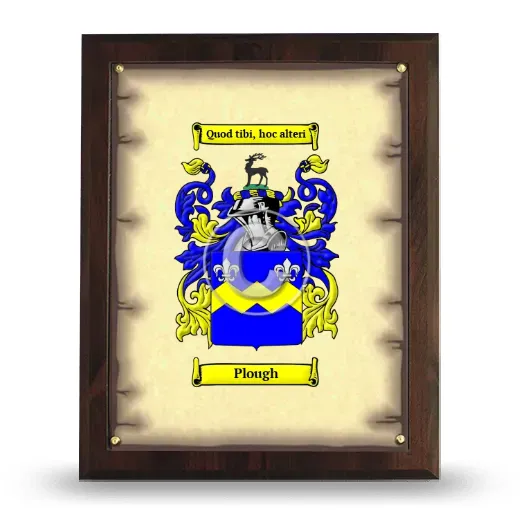 Plough Coat of Arms Plaque