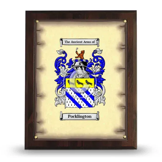Pocklington Coat of Arms Plaque