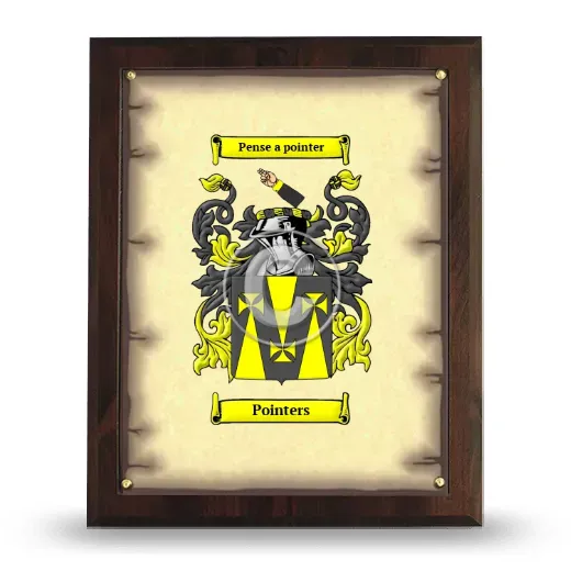 Pointers Coat of Arms Plaque