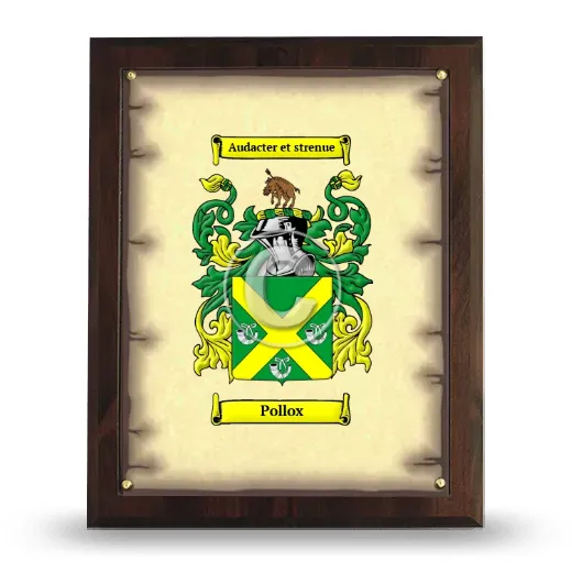 Pollox Coat of Arms Plaque