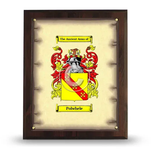 Polwhele Coat of Arms Plaque