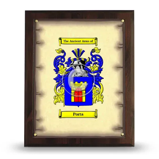 Porta Coat of Arms Plaque
