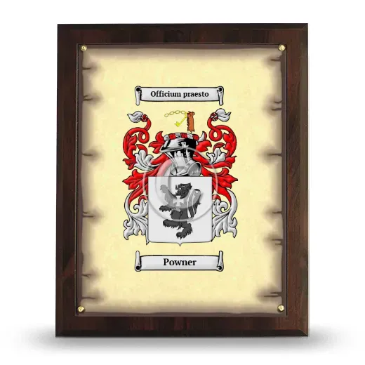 Powner Coat of Arms Plaque