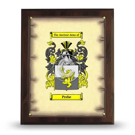 Prebe Coat of Arms Plaque