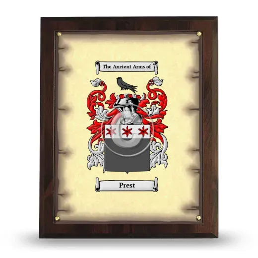 Prest Coat of Arms Plaque