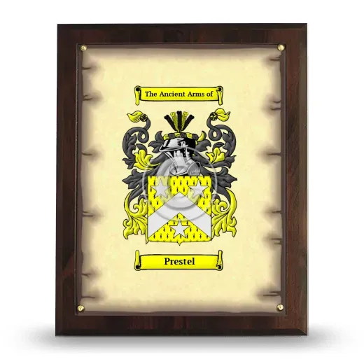 Prestel Coat of Arms Plaque