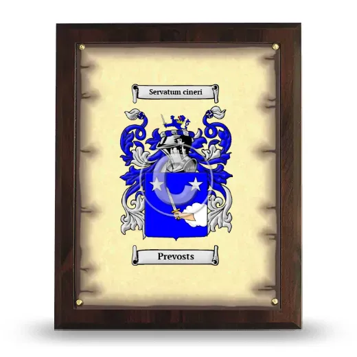 Prevosts Coat of Arms Plaque