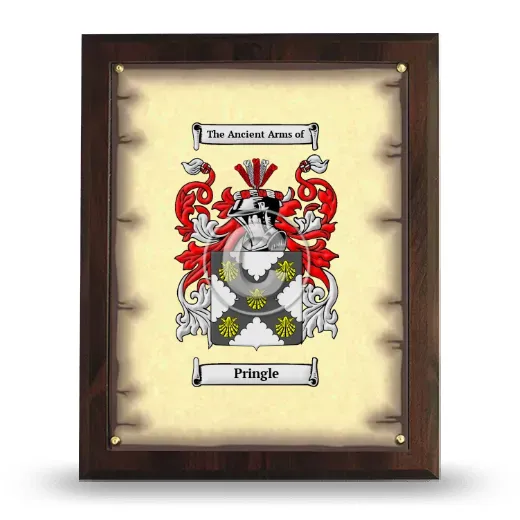 Pringle Coat of Arms Plaque
