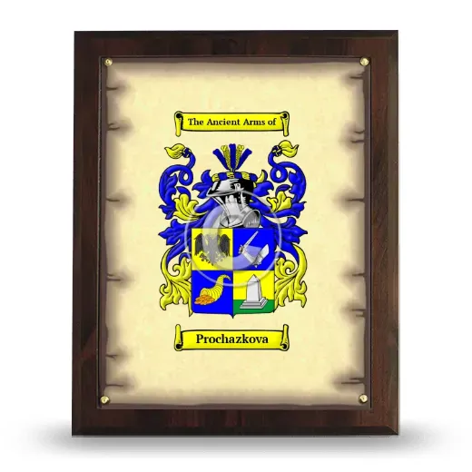 Prochazkova Coat of Arms Plaque