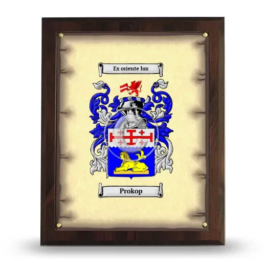 Prokop Coat of Arms Plaque