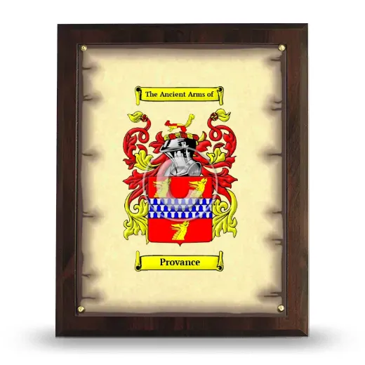 Provance Coat of Arms Plaque